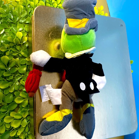 DISNEY EXCLUSIVE NWT VTG 1990s PINOCCHIO RETIRED JIMINY CRICKET BEAN BAG PLUSH - Picture 6 of 9